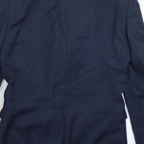 Cedar Wood State Mens Blue   Jacket Suit Jacket Size 34