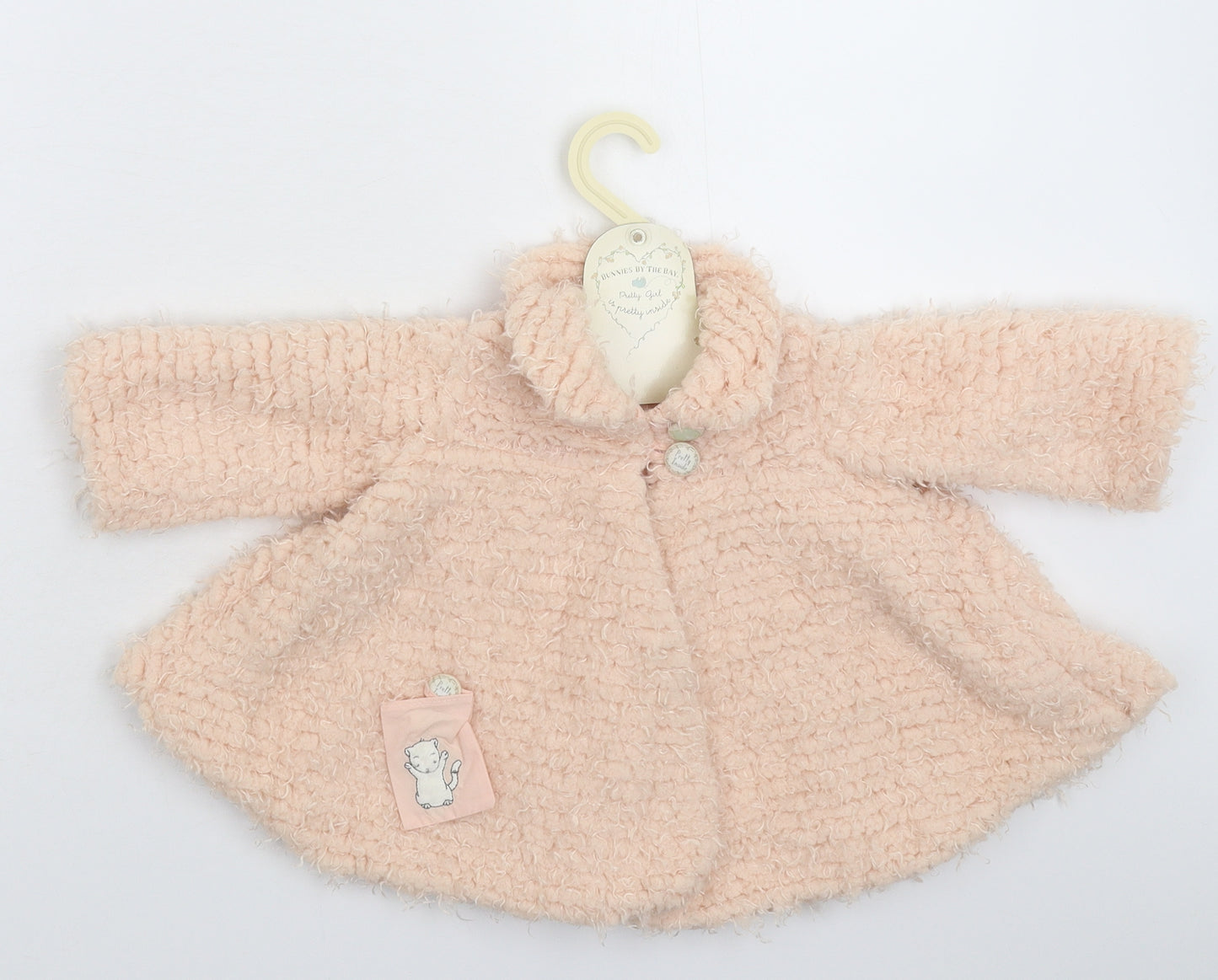 Bunnies by the Bay Girls Pink   Pea Coat Coat Size 12 Months