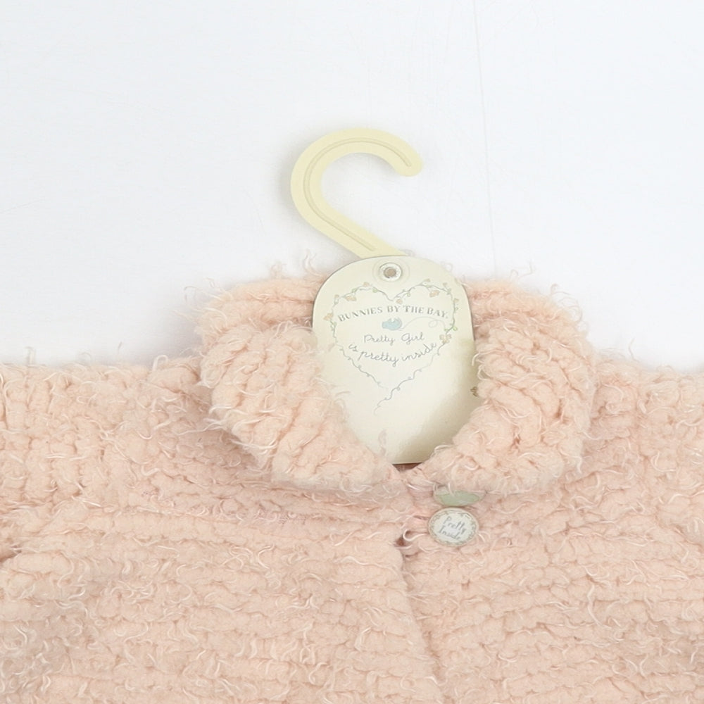 Bunnies by the Bay Girls Pink   Pea Coat Coat Size 12 Months