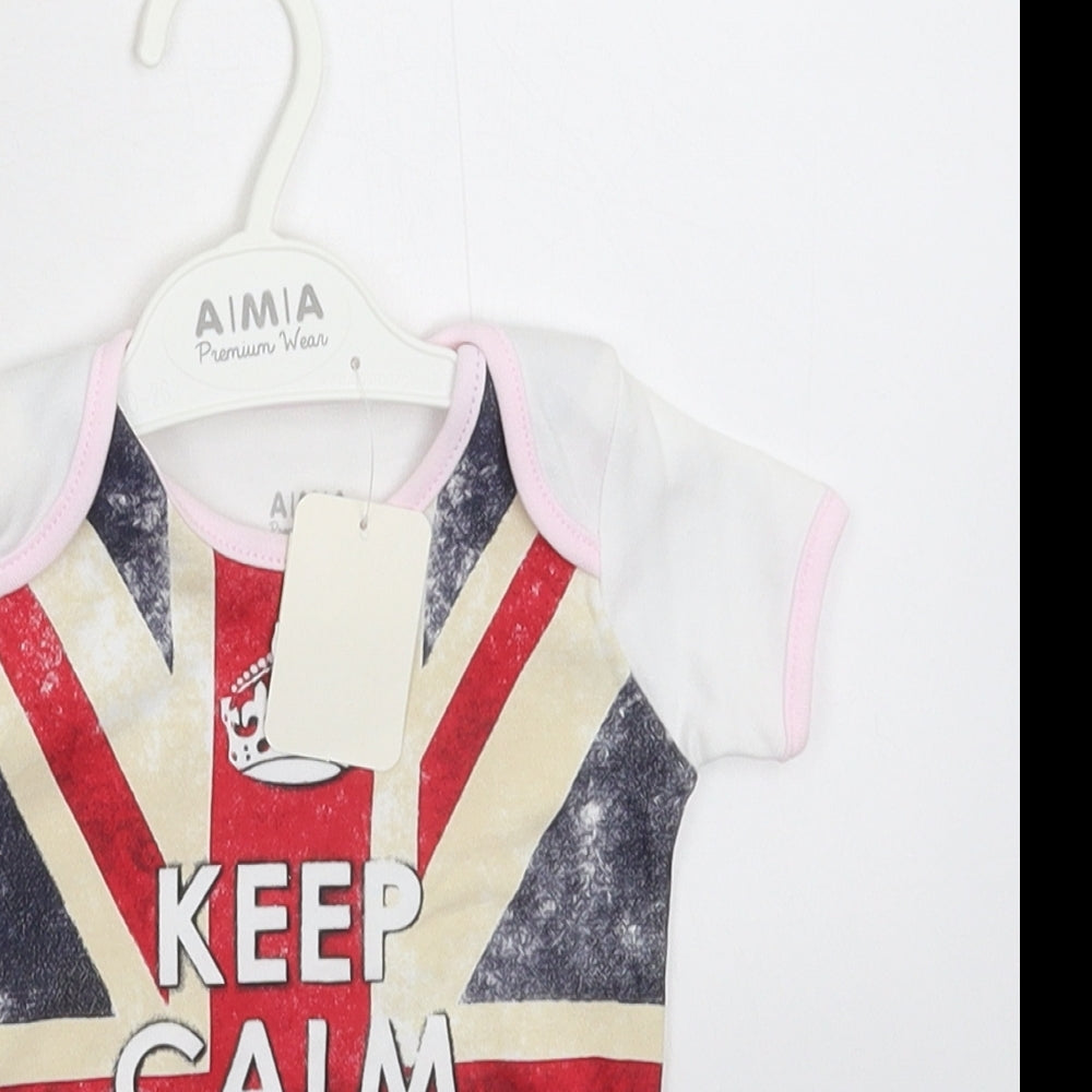 AMA Baby White   Babygrow One-Piece Size 0-3 Months