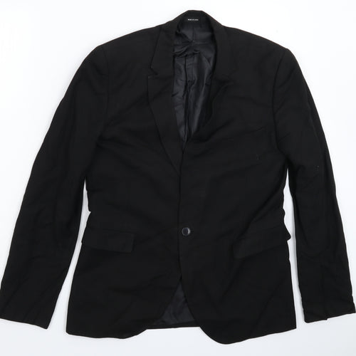 Cedar Wood State Mens Black   Jacket Suit Jacket Size 40