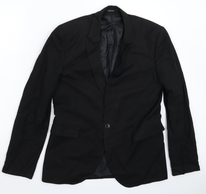 Cedar Wood State Mens Black Jacket Suit Jacket Size 40