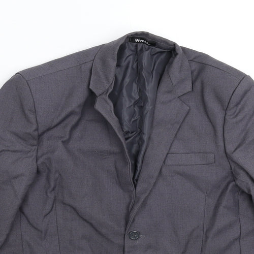 VivaKi Womens Grey   Jacket Suit Jacket Size 12
