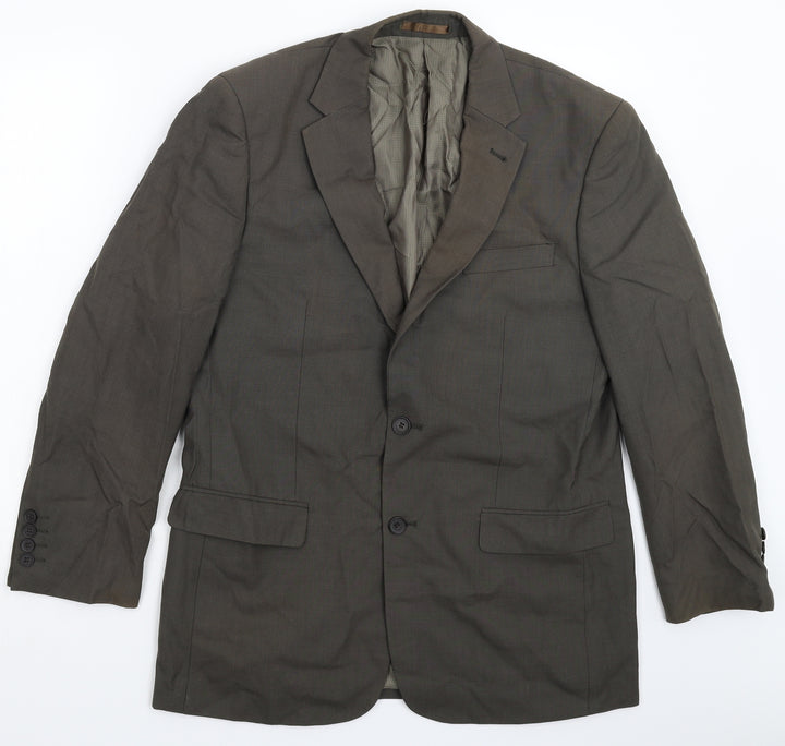 Greenwods Mens Grey Jacket Suit Jacket Size 40