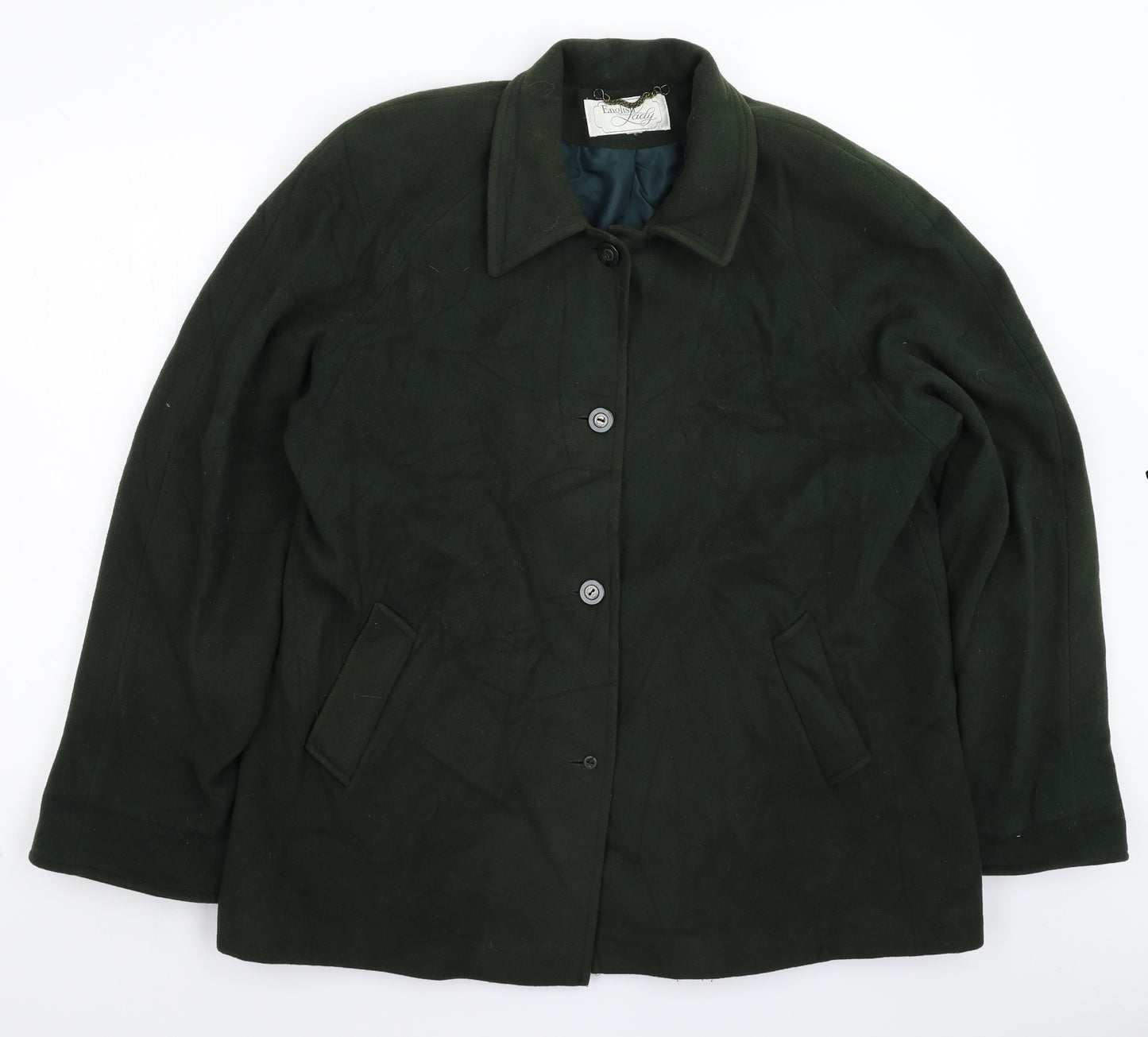 English Lady Womens Green   Jacket Blazer Size XL