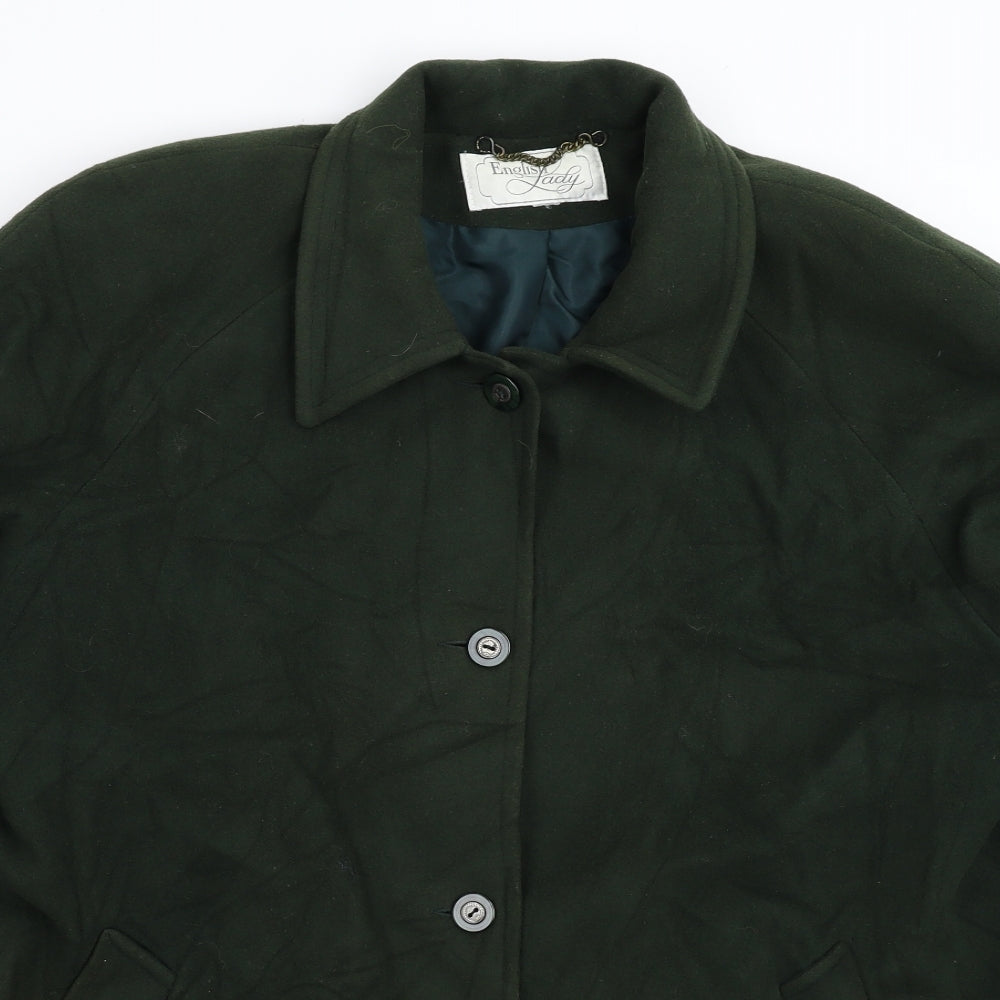 English Lady Womens Green   Jacket Blazer Size XL