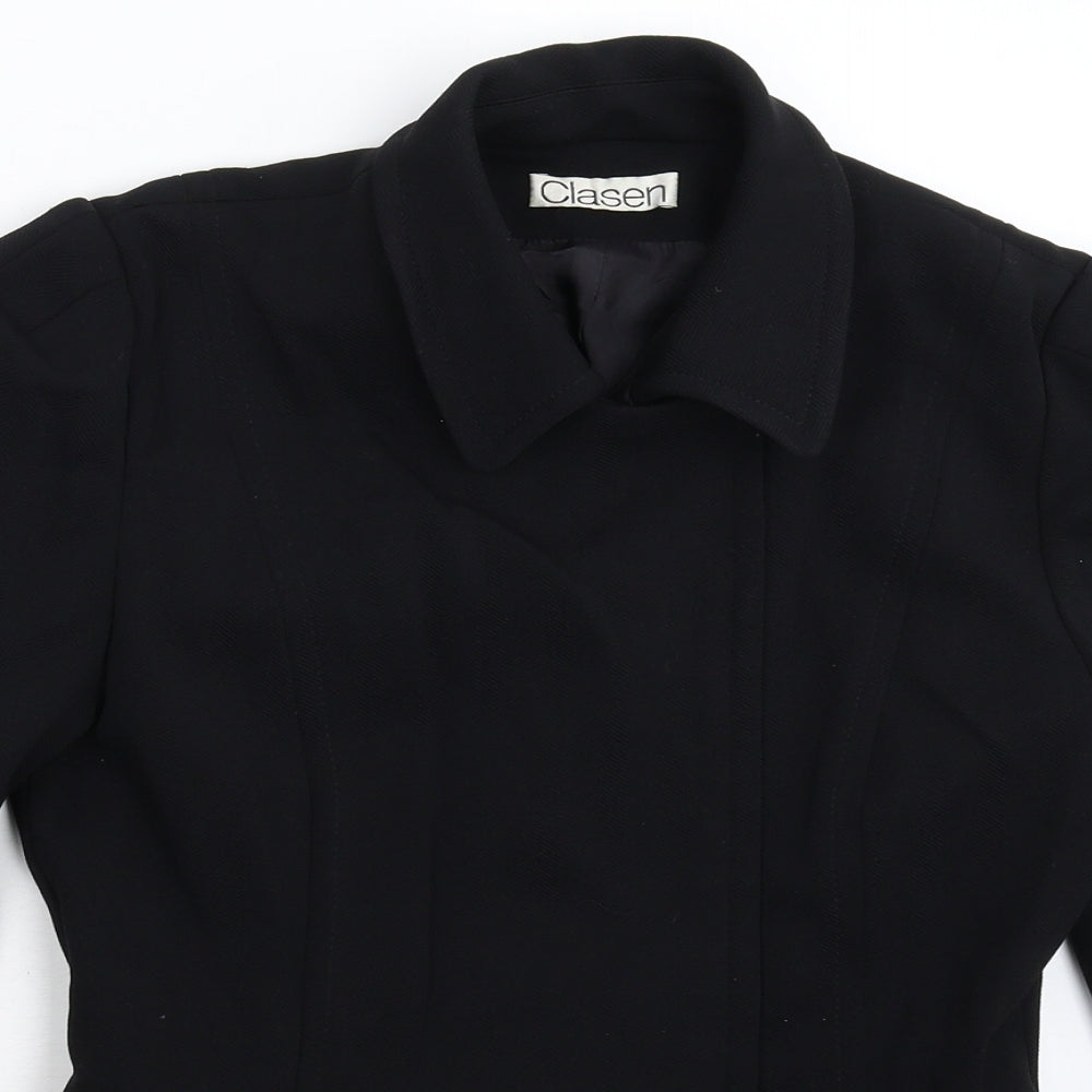 Clasen Womens Black   Jacket Blazer Size M