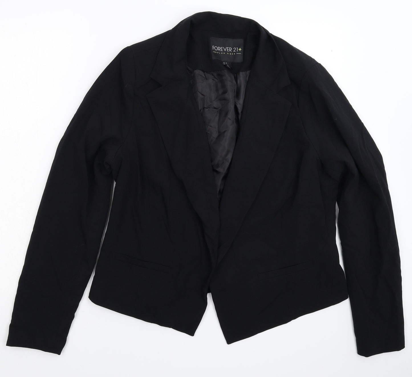FOREVER 21 Womens Black   Jacket Blazer Size 2XL
