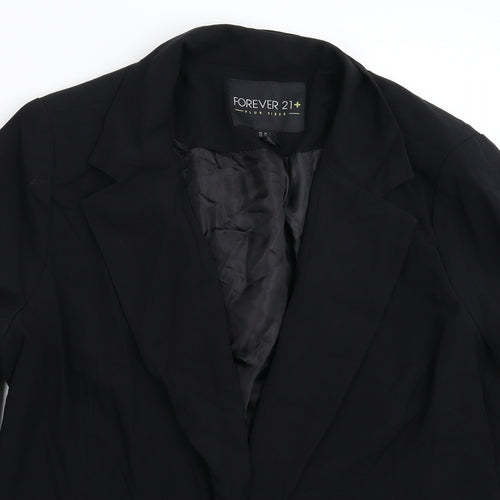 FOREVER 21 Womens Black   Jacket Blazer Size 2XL