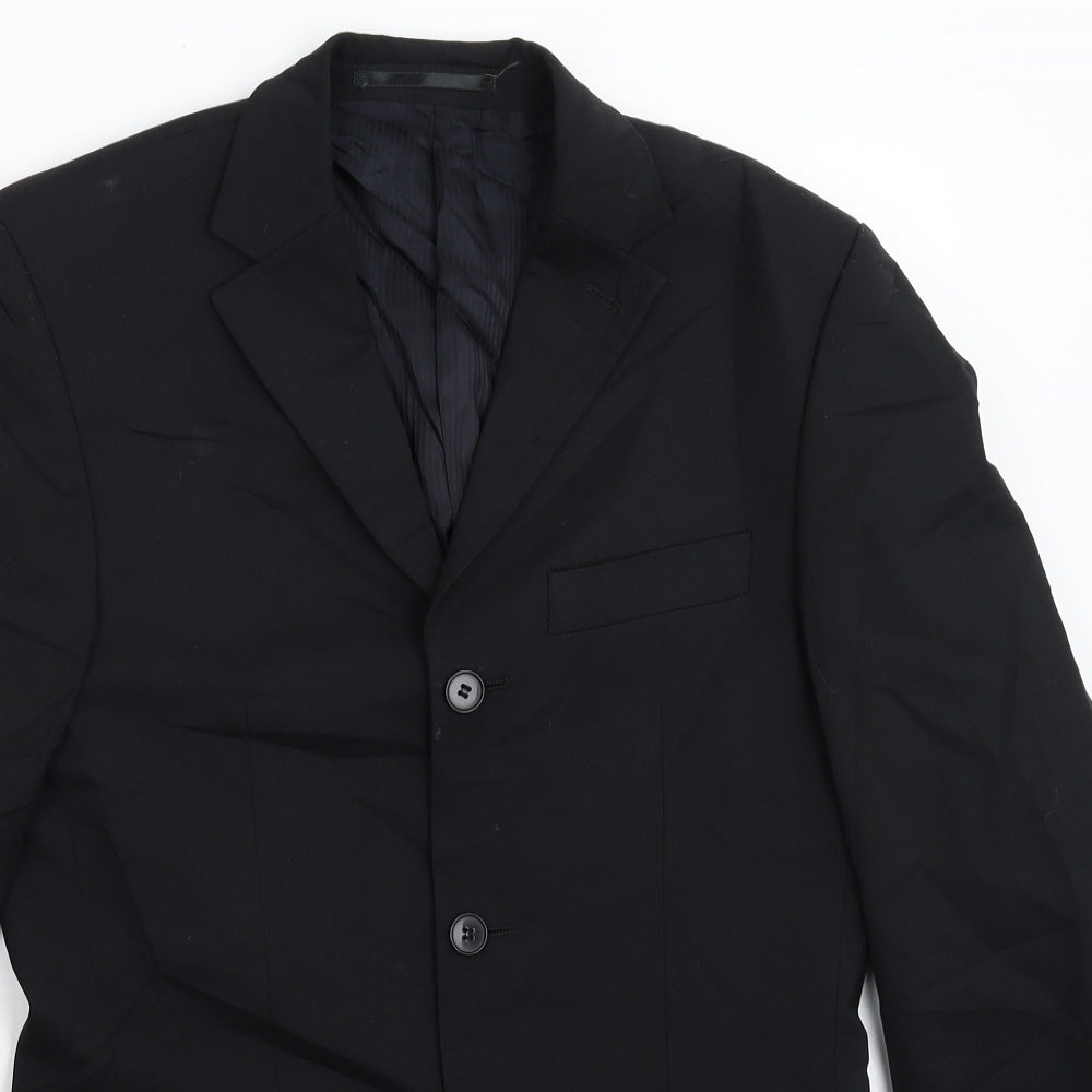 Karl Jackson  Mens Black   Jacket Suit Jacket Size 34