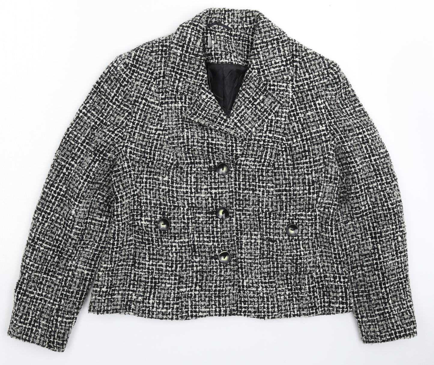 Preworn Womens Grey Check  Jacket Blazer Size M