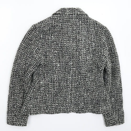 Preworn Womens Grey Check  Jacket Blazer Size M