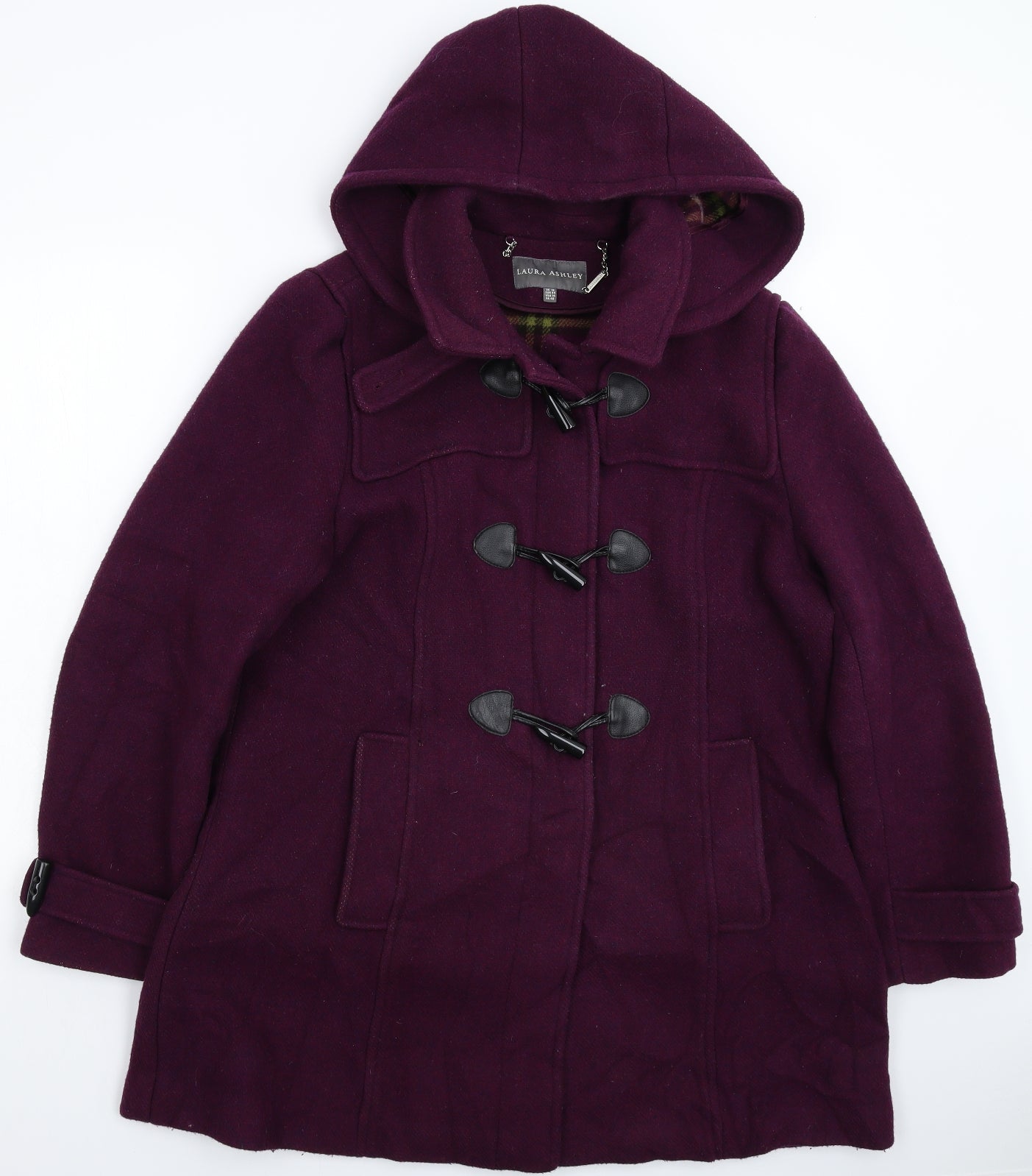 Laura Ashley Womens Purple   Pea Coat Coat Size 18