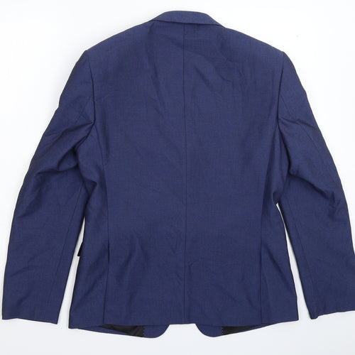 Burton Mens Blue   Jacket Suit Jacket Size 38