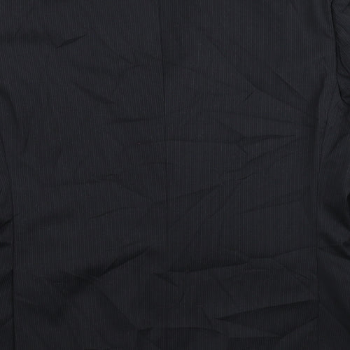 NEXT Mens Black Striped  Jacket Suit Jacket Size 40