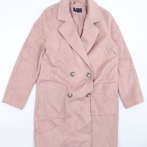 Marks and Spencer Womens Pink   Overcoat Coat Size 10