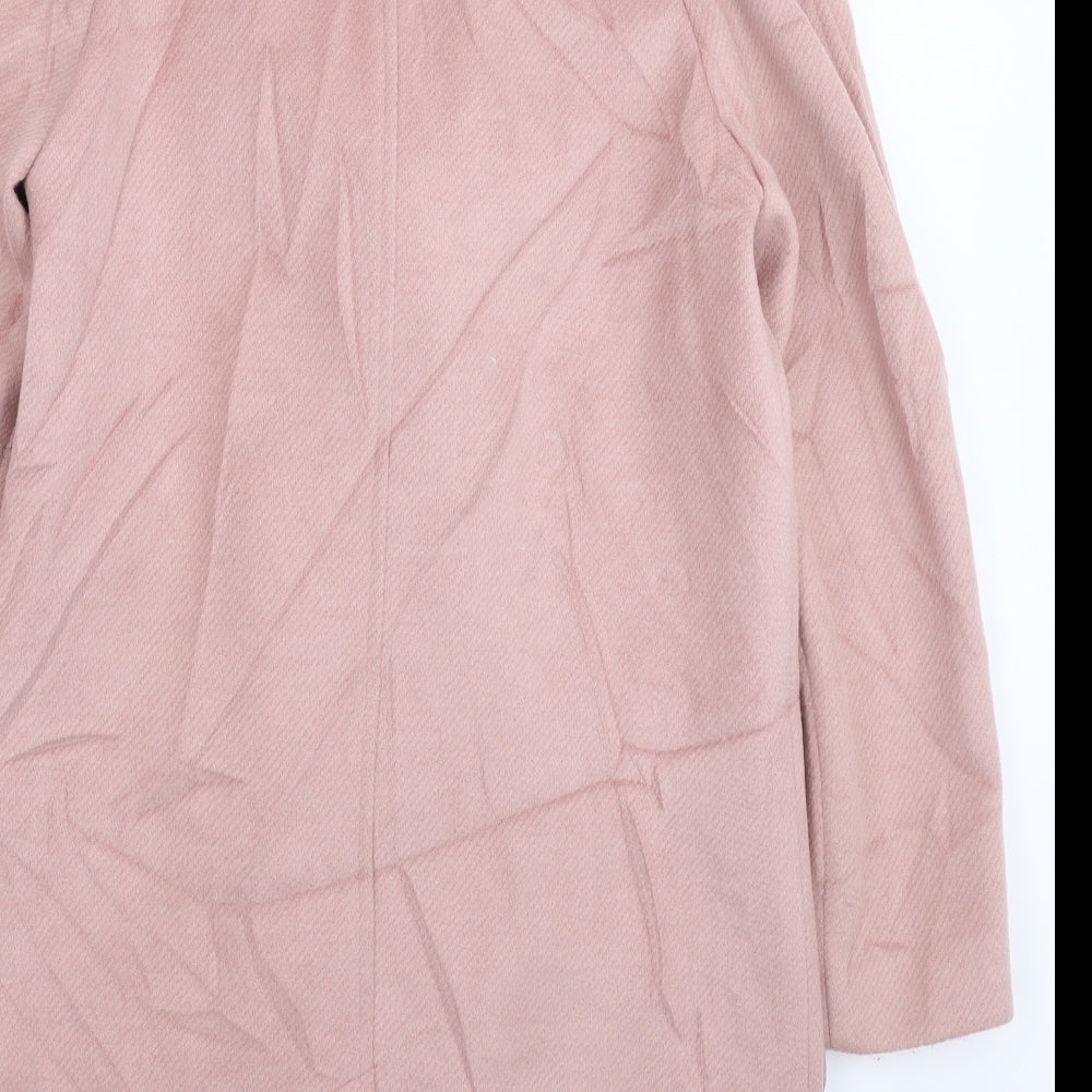 Marks and Spencer Womens Pink   Overcoat Coat Size 10