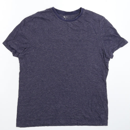 TU Mens Blue Striped   T-Shirt Size M