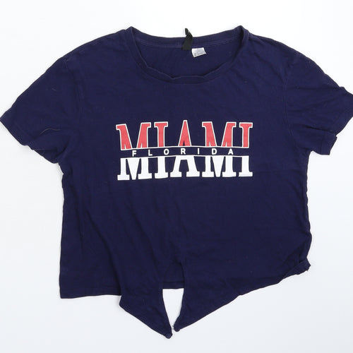Divided Womens Blue   Basic T-Shirt Size S