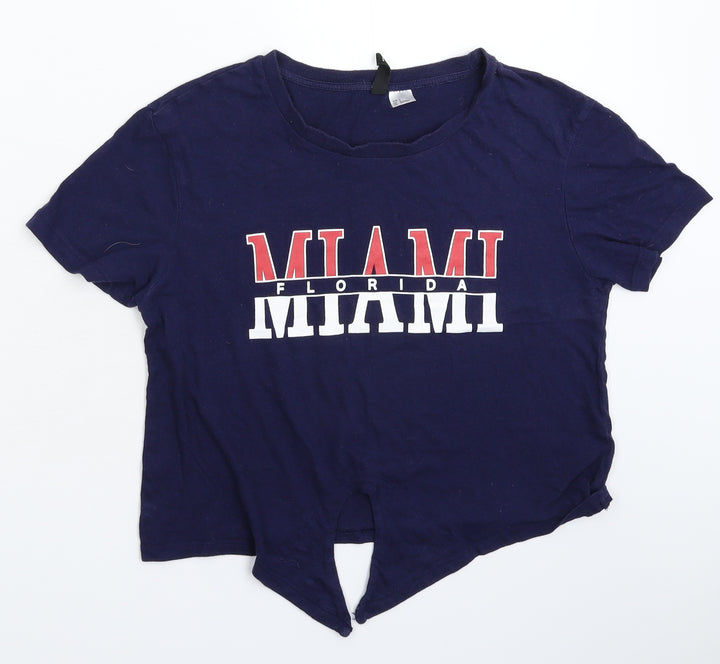 Divided Womens Blue   Basic T-Shirt Size S