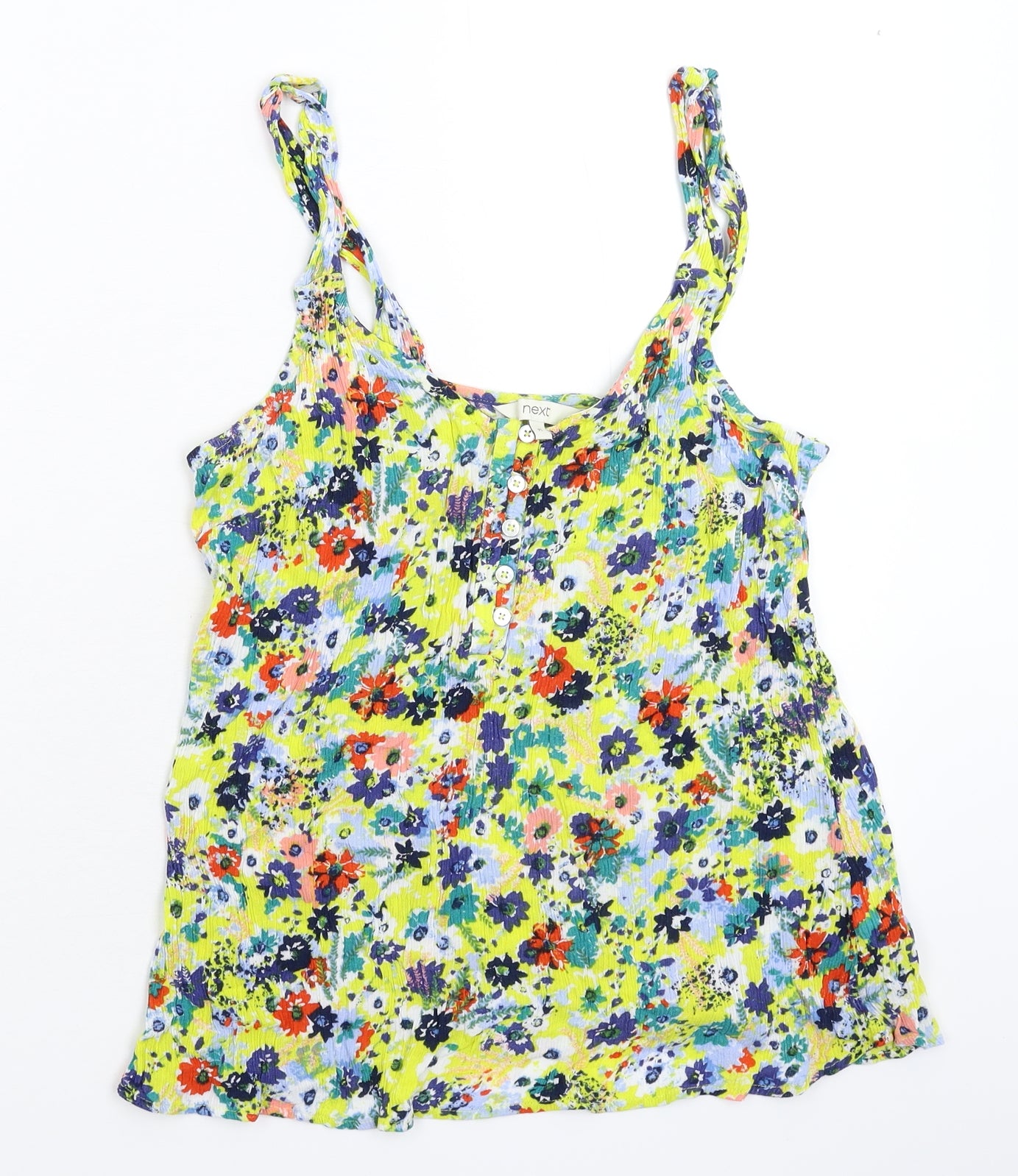 NEXT Womens Multicoloured Floral Rayon Basic Tank Size 14