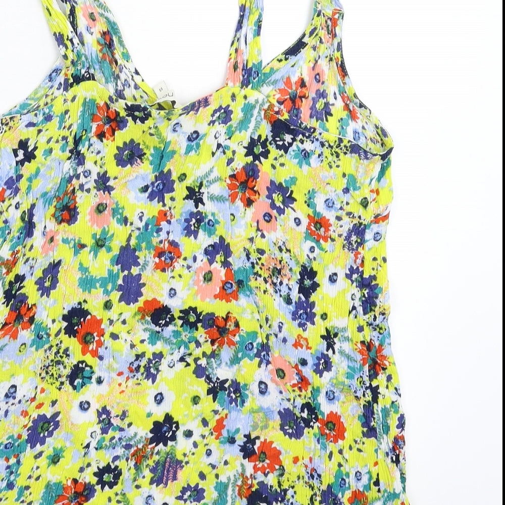 NEXT Womens Multicoloured Floral Rayon Basic Tank Size 14