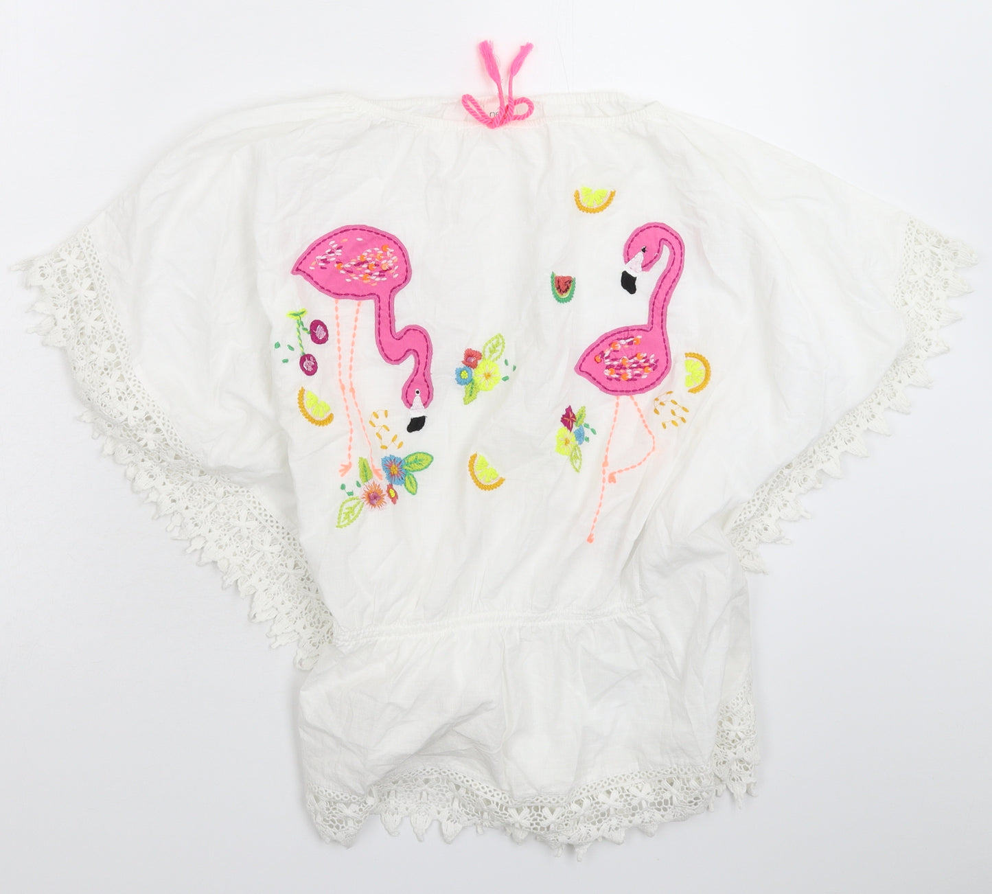 NEXT Girls White   Shirt Dress  Size 10 Years