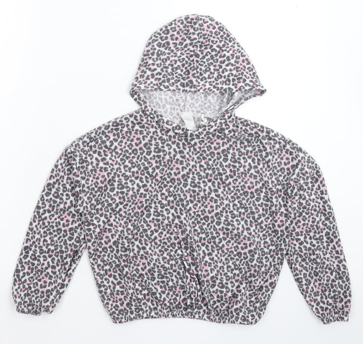 Preworn Womens Multicoloured Animal Print  Pullover Hoodie Size M