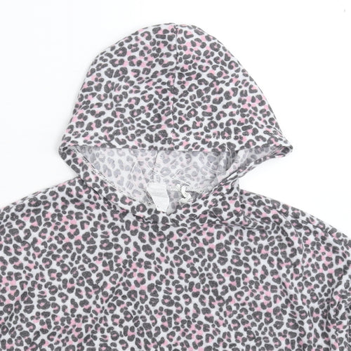 Preworn Womens Multicoloured Animal Print  Pullover Hoodie Size M