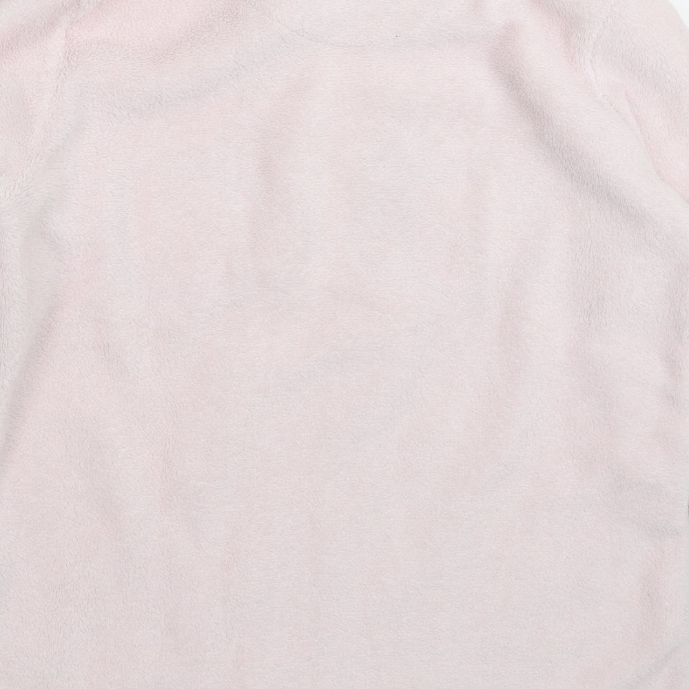 Primark Womens Pink Solid Fleece Top Pyjama Top Size 8