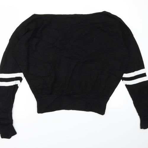 Misspap Womens Black   Pullover Jumper Size M