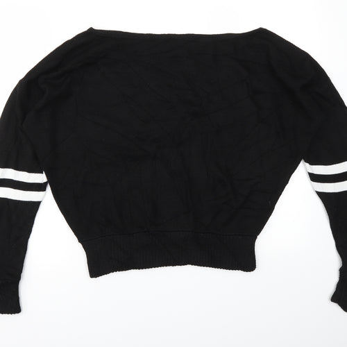 Misspap Womens Black   Pullover Jumper Size M