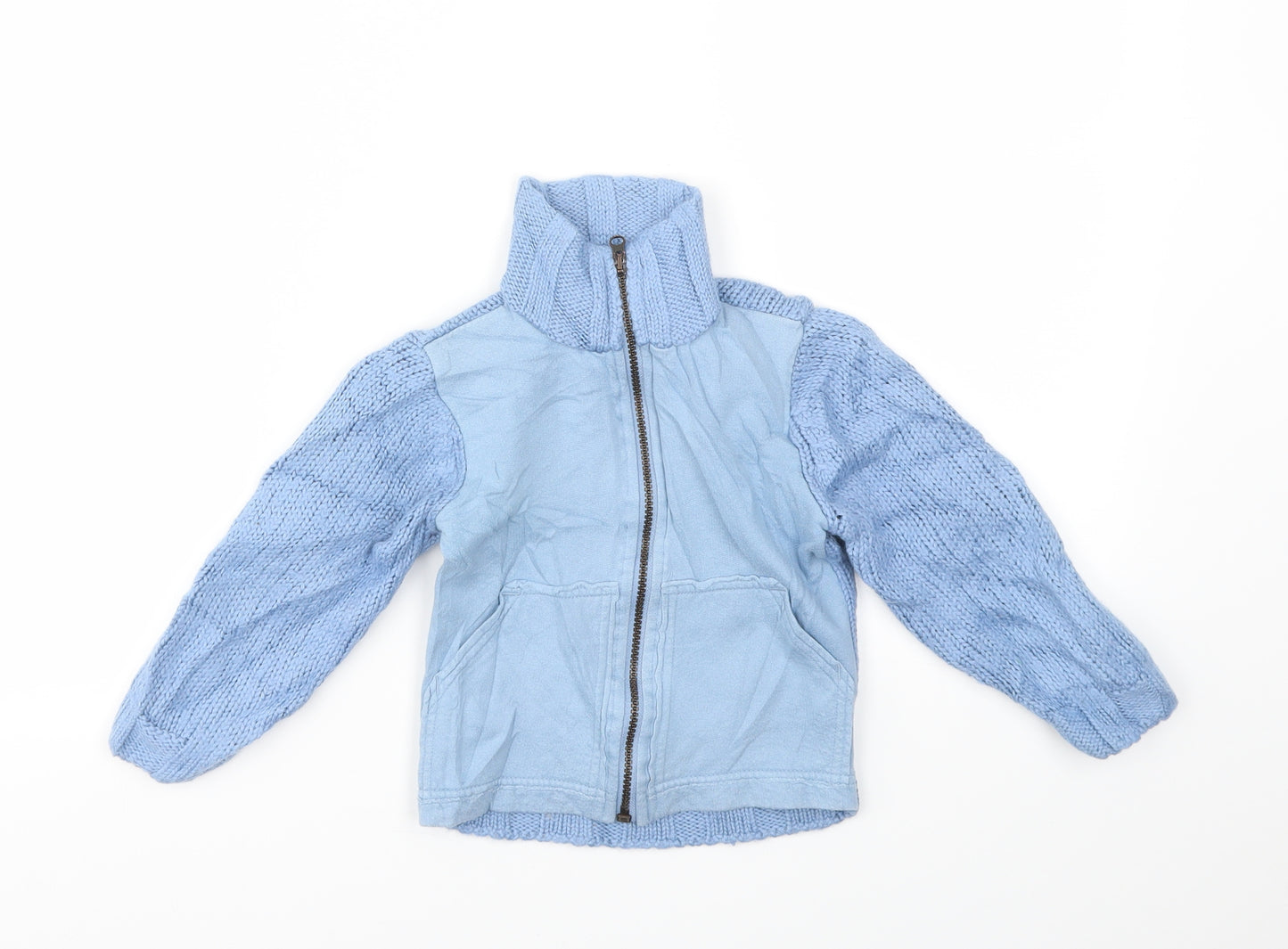 Preworn Boys Blue   Full Zip Jumper Size 24 Months
