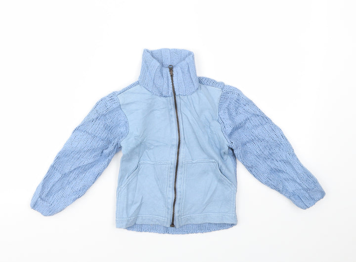 Preworn Boys Blue   Full Zip Jumper Size 24 Months