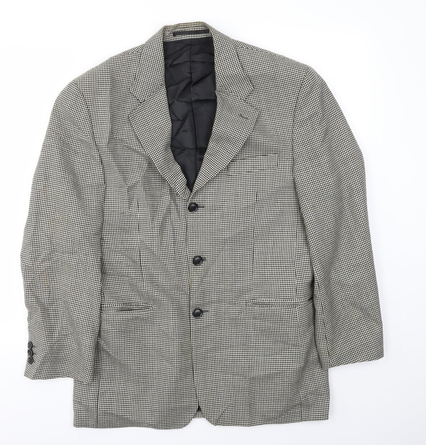 HAREWOOD Mens Brown Check  Jacket Blazer Size 40