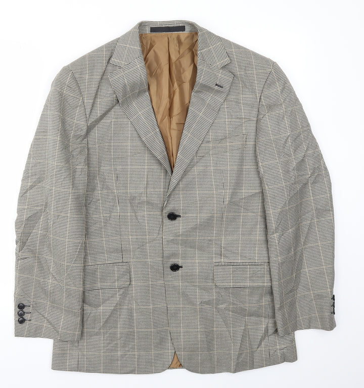 M&S Mens Brown Jacket Blazer Size 38