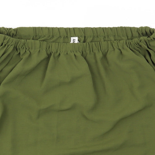 Abollria Womens Green   Basic Blouse Size 2XL