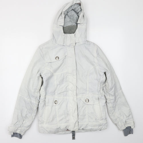INFIDRY Womens White   Jacket Coat Size M