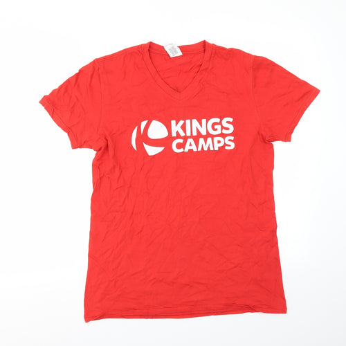 KING CAMPS  Mens Red    T-Shirt Size M