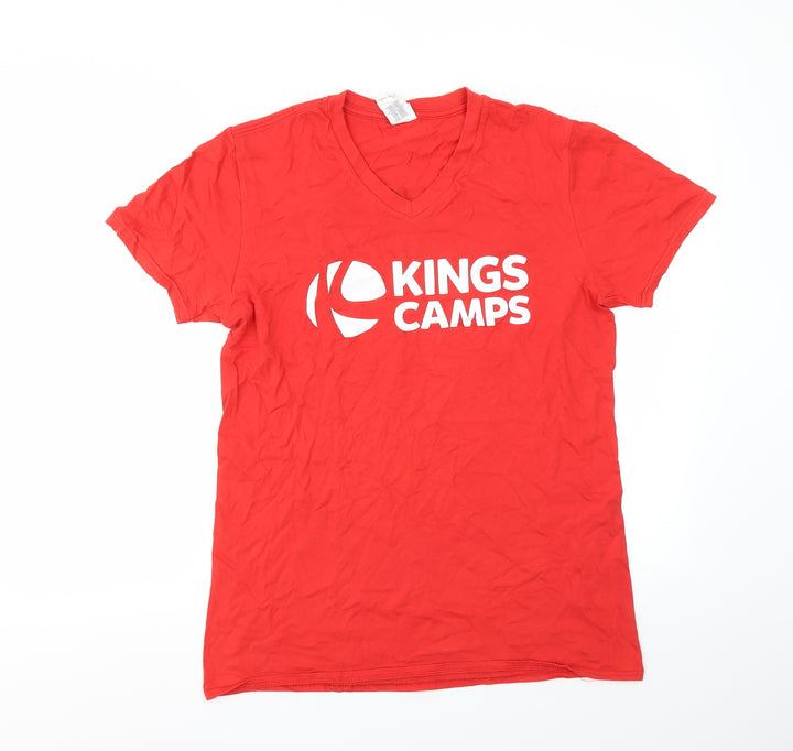 KING CAMPS Mens Red T-Shirt Size M