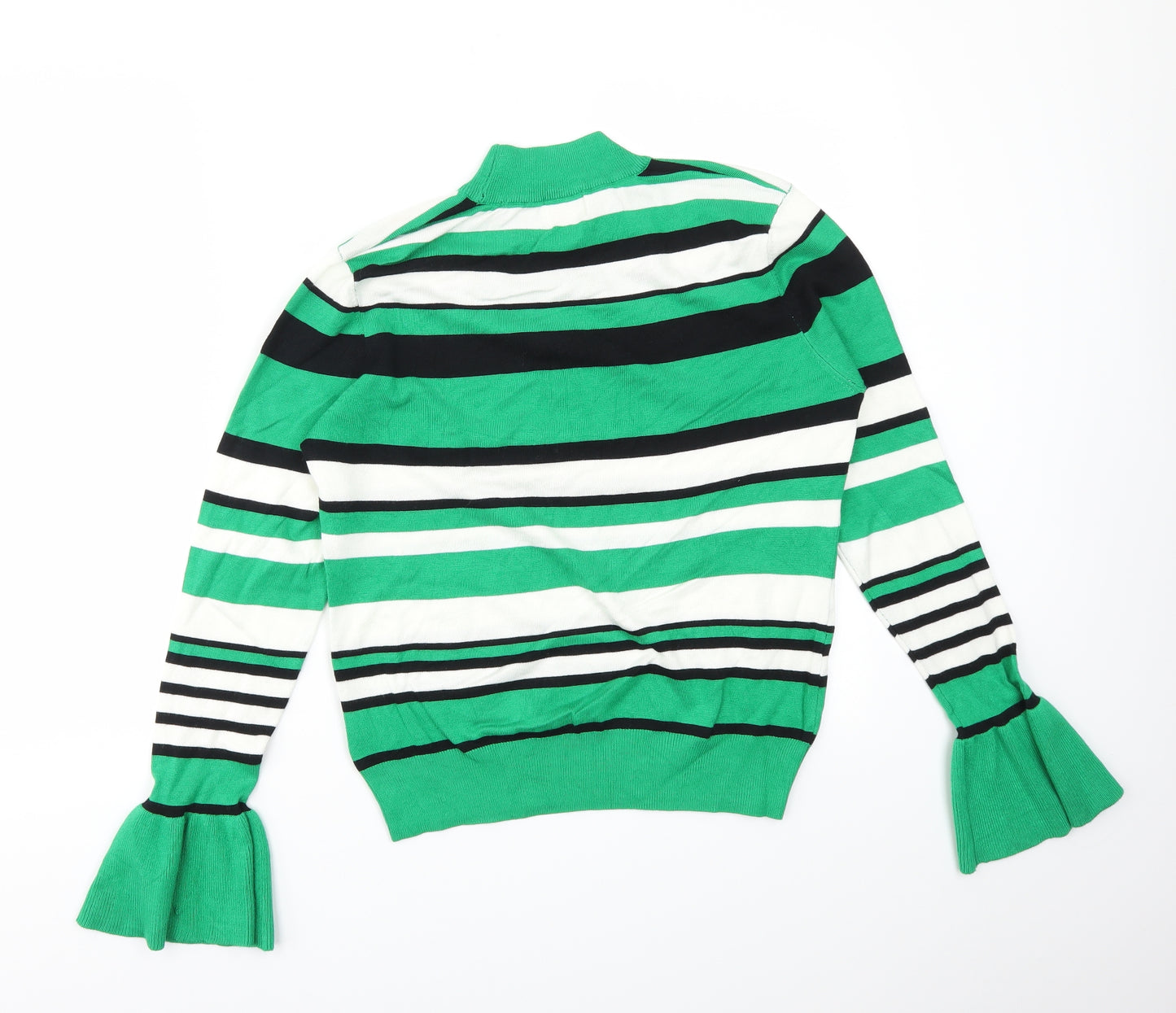 Lauren Taylor Womens Multicoloured Striped  Basic T-Shirt Size L