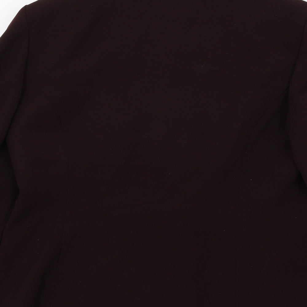 Roman Womens Brown Colourblock  Jacket Blazer Size 12