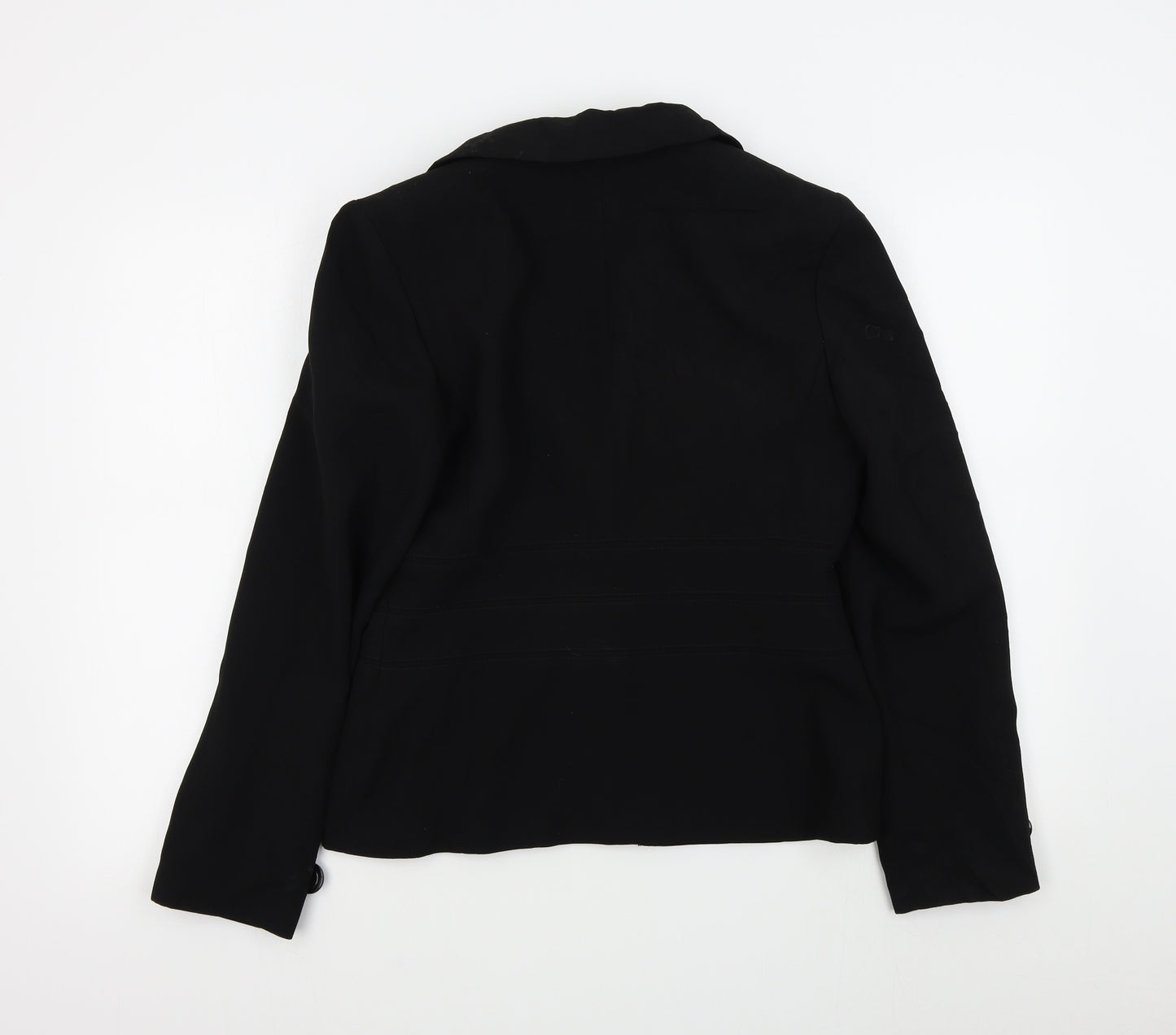 M&S Womens Black Colourblock  Jacket Blazer Size 12