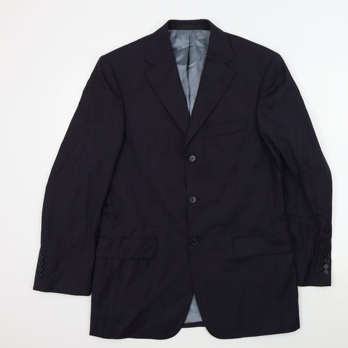 M&S Mens Blue   Jacket Suit Jacket Size 38