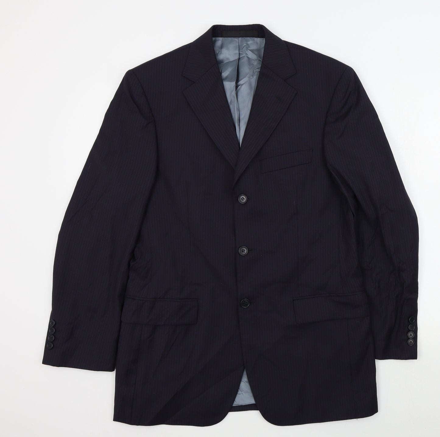 M&S Mens Blue   Jacket Suit Jacket Size 38
