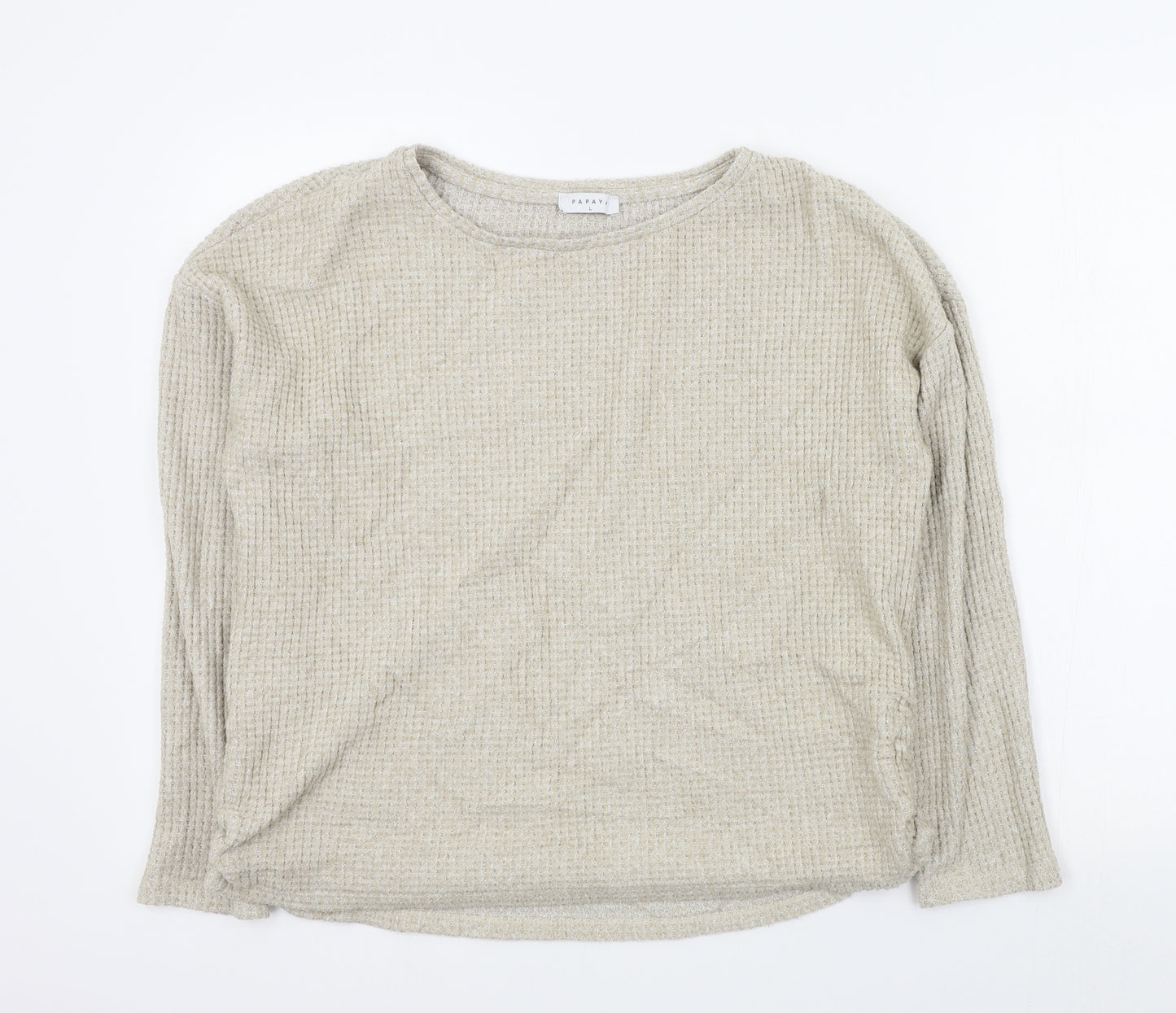 Papaya Womens Beige   Pullover Jumper Size L