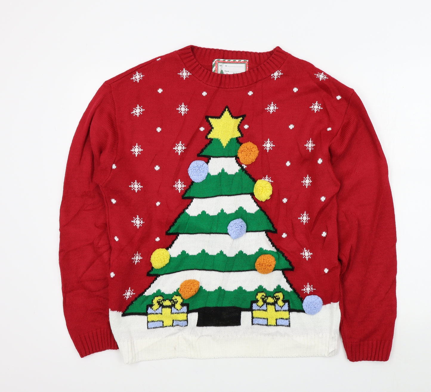 Preworn Mens Red   Pullover Jumper Size M  - Christmas jumper