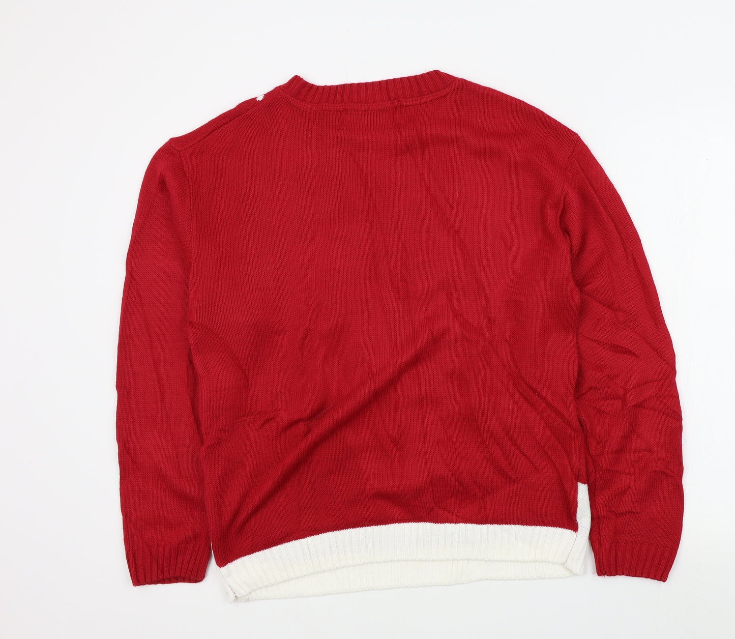 Preworn Mens Red   Pullover Jumper Size M  - Christmas jumper