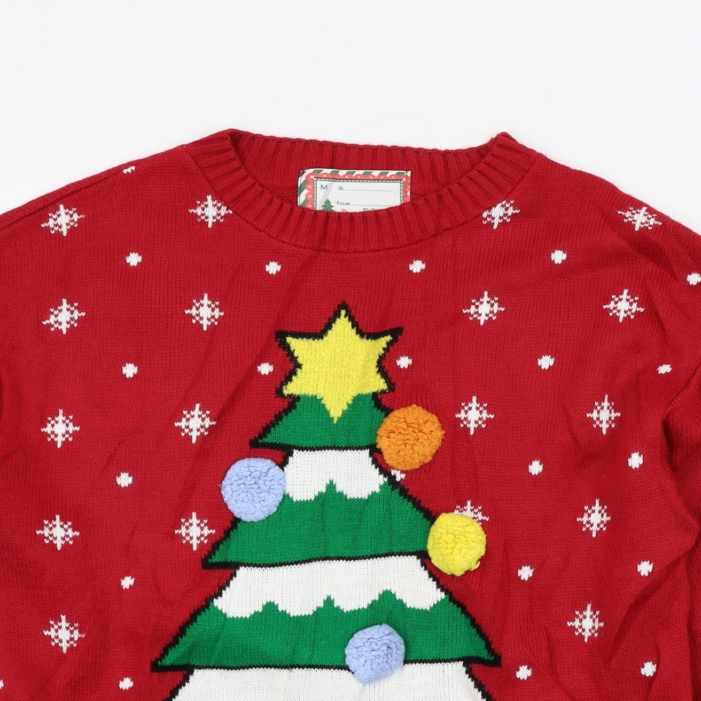 Preworn Mens Red   Pullover Jumper Size M  - Christmas jumper