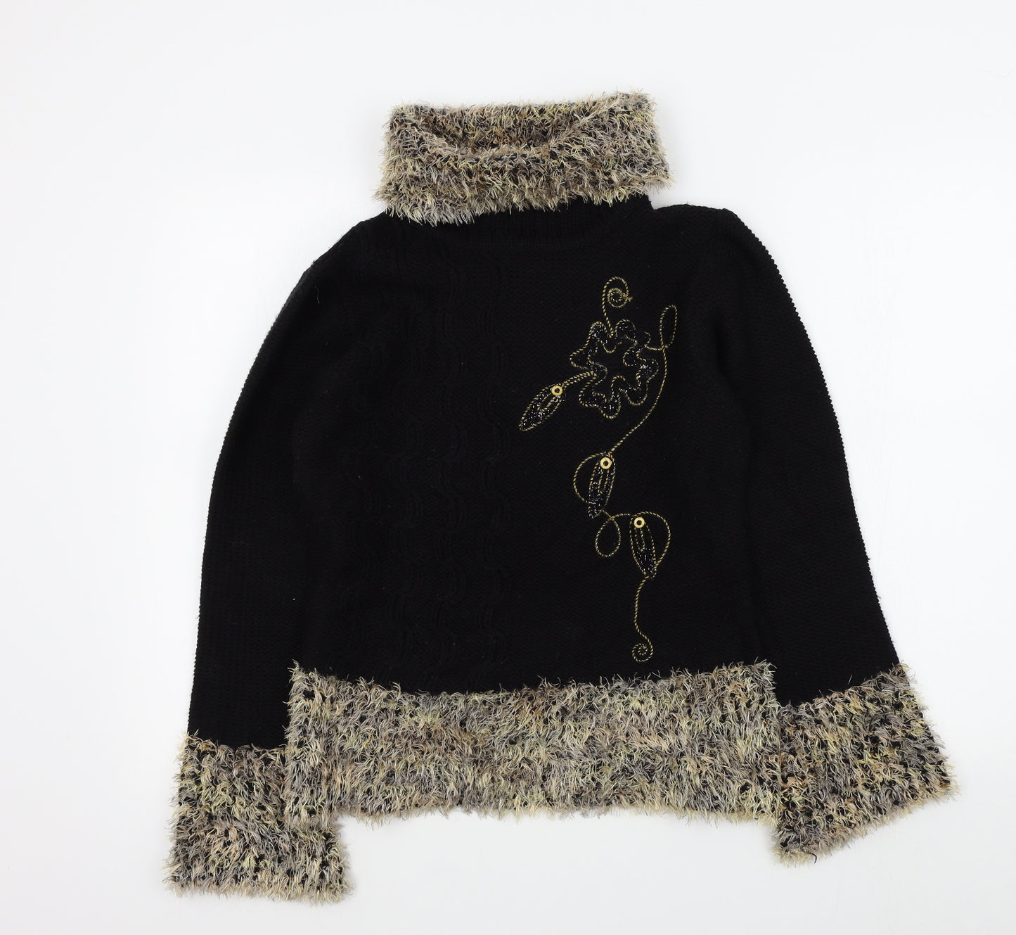 jin sheng Womens Black   Pullover Jumper Size M